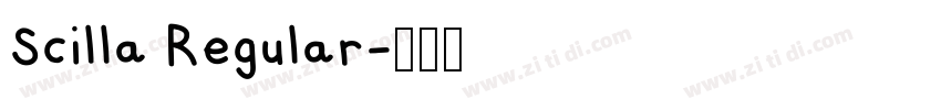 Scilla Regular字体转换